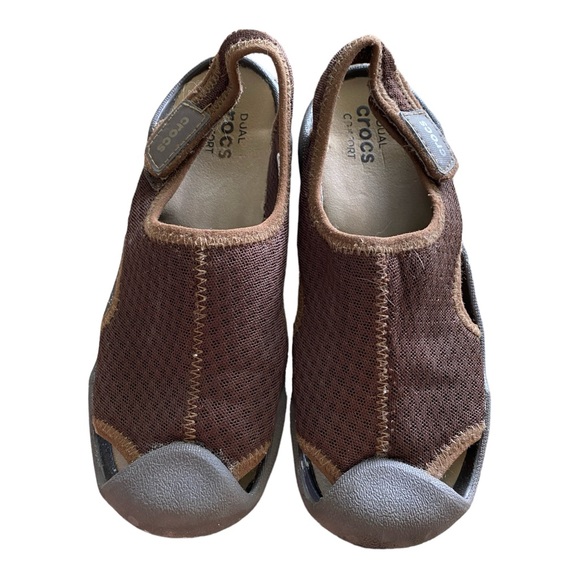 Crocs Kids Brown Sandals Size C13 - Picture 1 of 4